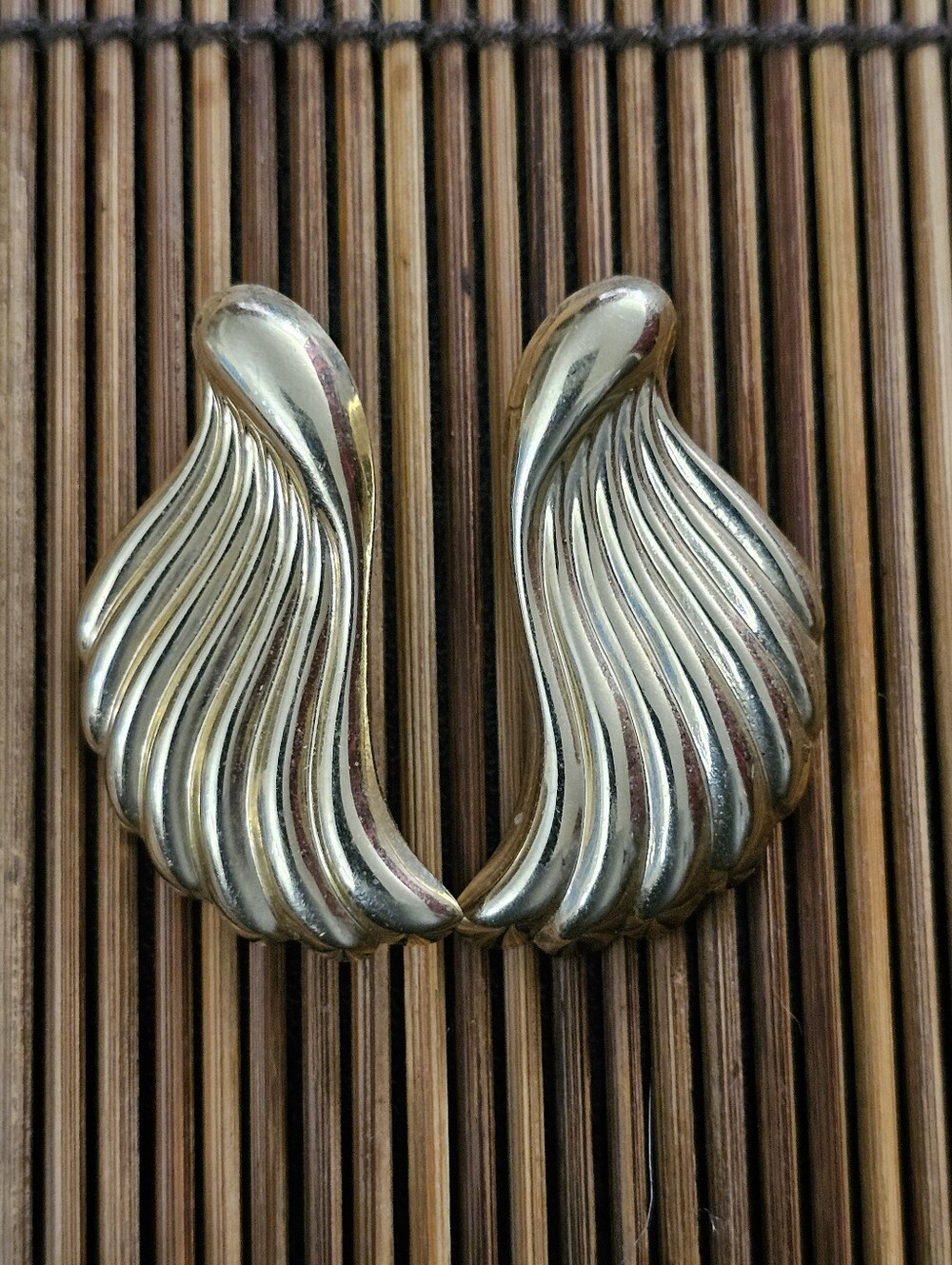 14k Wing Yellow Gold Earrings (Vintage)